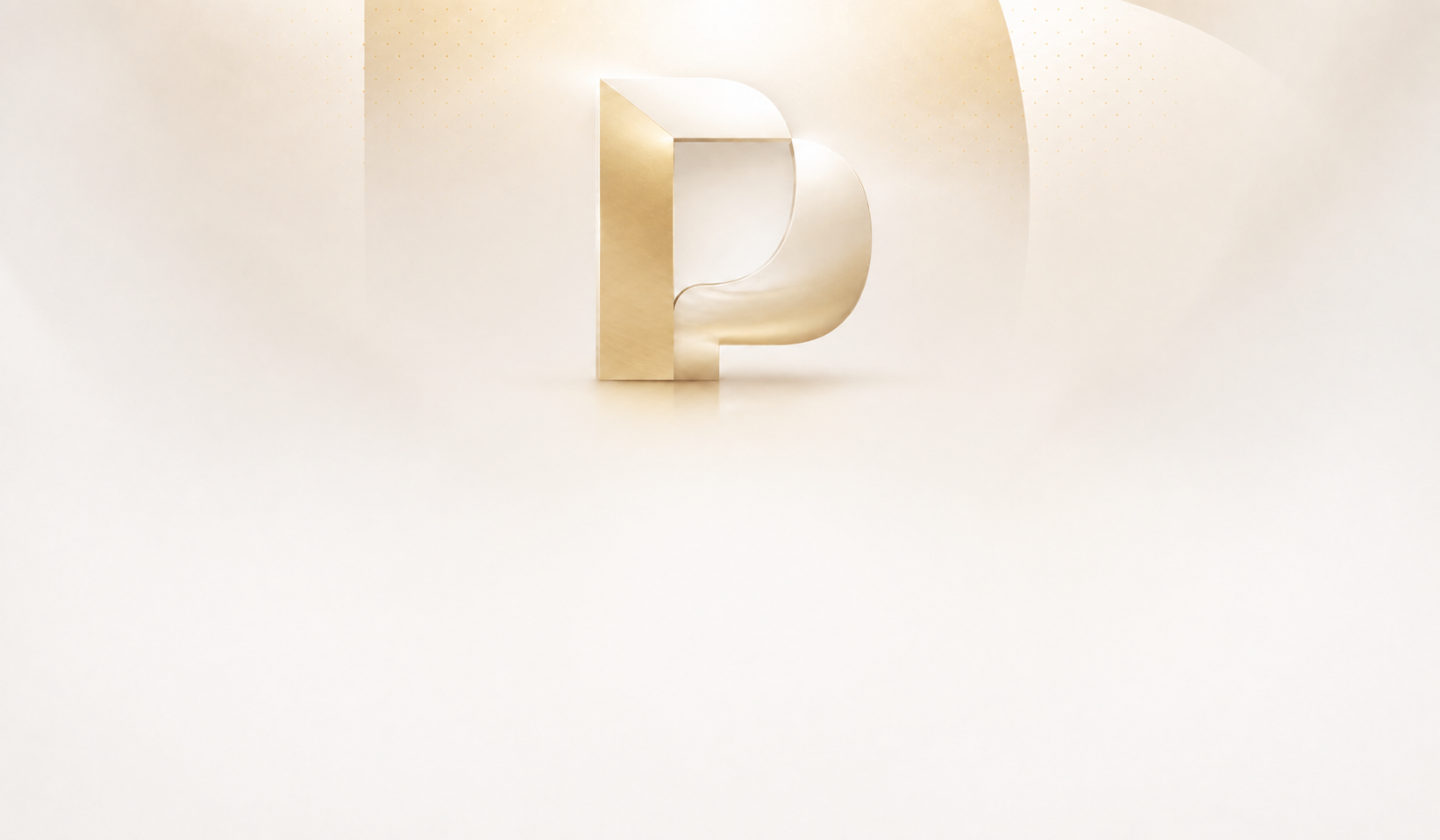 Símbolo PrimeCash em dourado sobre fundo claro